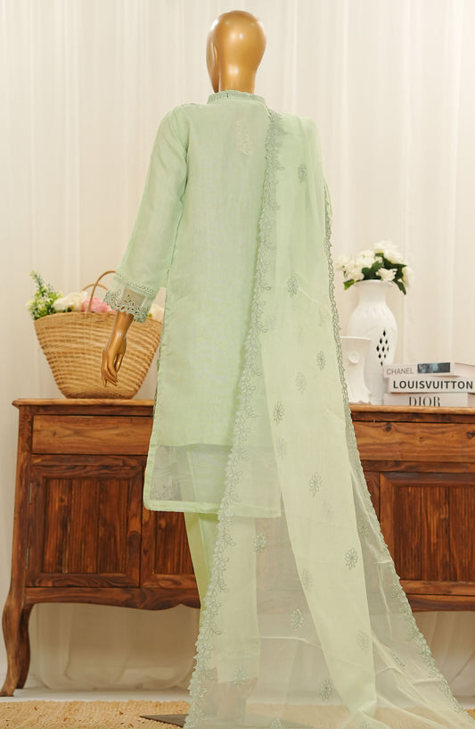 Delilah by Amna Khadija Embroidered Organza Stitched 3 Piece Suit - DSCE-06 - AM25DKNV2 - Green - Festive Collection