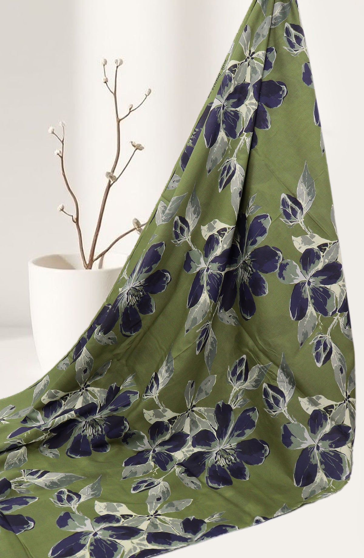 Amna Khadija Classic Printed Lawn Unstitched 2 Piece Suit - Design-21 - AK25CFL6 - Green - Summer Collection