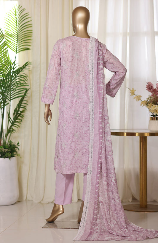 Dhagakari by HZ Embroidered Lawn Unstitched 3 Piece Suit - D-01 - HZ26KAAR - Pink - Summer Collection