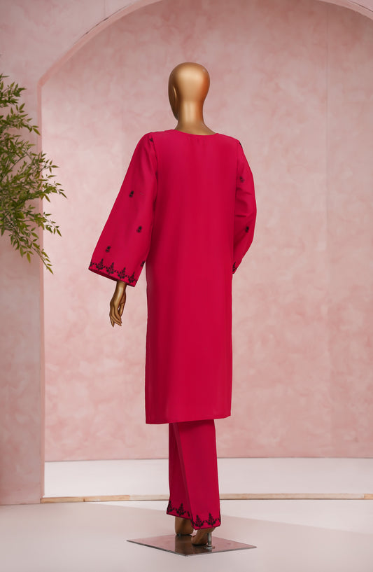 Doriva Noor by Amna Khadija Embroidered Cotton Stitched 2 Piece Co ord Set - DN-01 - AM25DORI - Pink - Casual Collection
