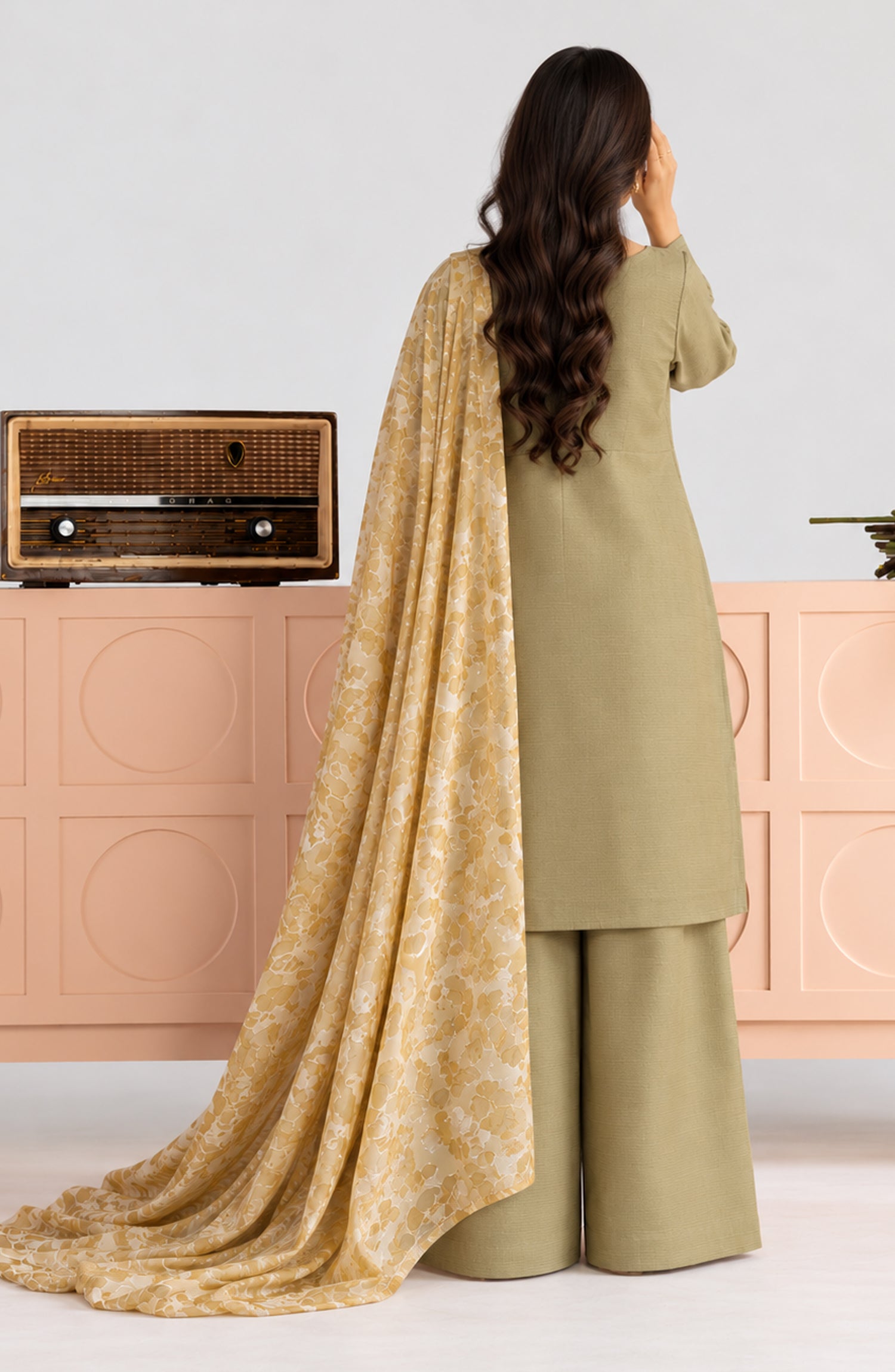 Eclat De Lilas Palachio by Amna Khadija Moonlight Unstitched 3 Piece Suit - AKED-01 - AM26EDP - Green - Winter Collection