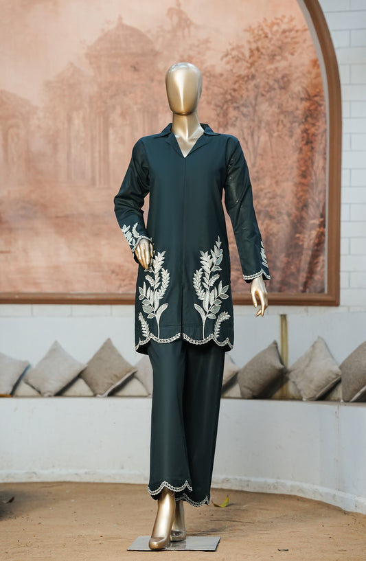 Einka by Amna Khadija Embroidered Cotton Stitched 2 Piece Suit - AKEK-03 - AM26KEN - Green - Summer Collection