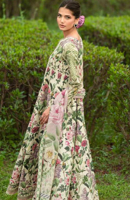 Elaf Bridgerton Printed Lawn Unstitched 3 Piece Suit - EPB-3B PETALINE - EL26BRD - Multi - Summer Collection