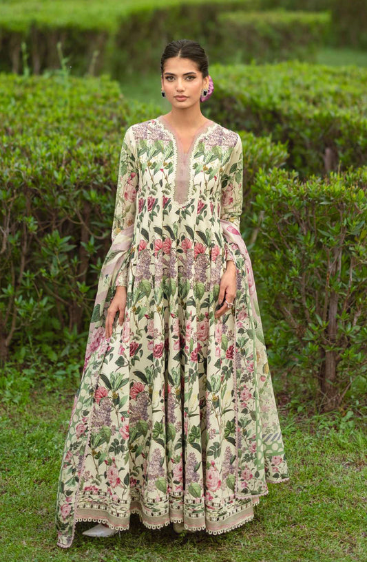 Elaf Bridgerton Printed Lawn Unstitched 3 Piece Suit - EPB-3B PETALINE - EL26BRD - Multi - Summer Collection