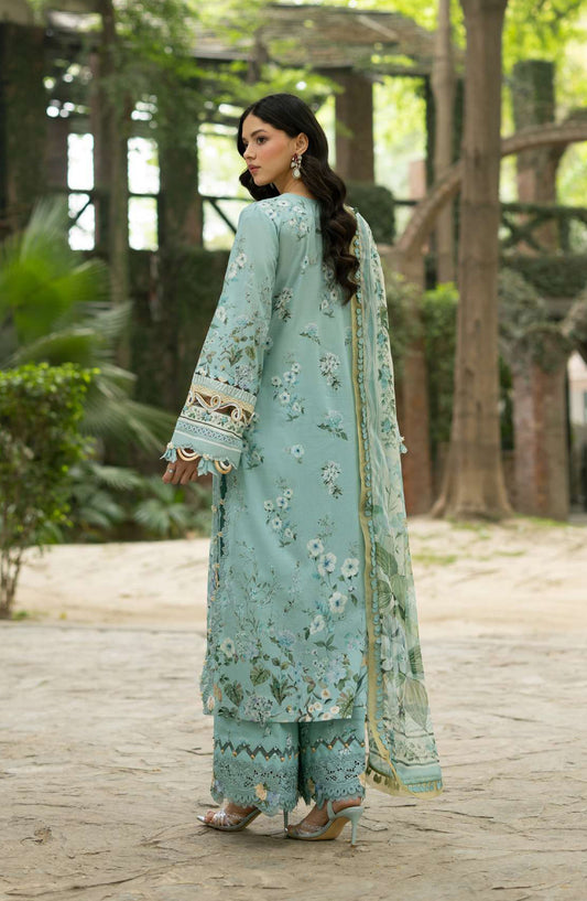 Elaf Signature Embroidered Lawn Unstitched 3 Piece Suit - ESG-6B - EL26NTR - Green - Summer Collection