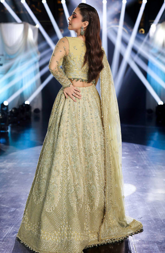 Elaf Stardom Formal Embroidered Poly Net Unstitched 3 Piece Suit - ESH-07 - EL25STR - Dhani - Luxury Collection