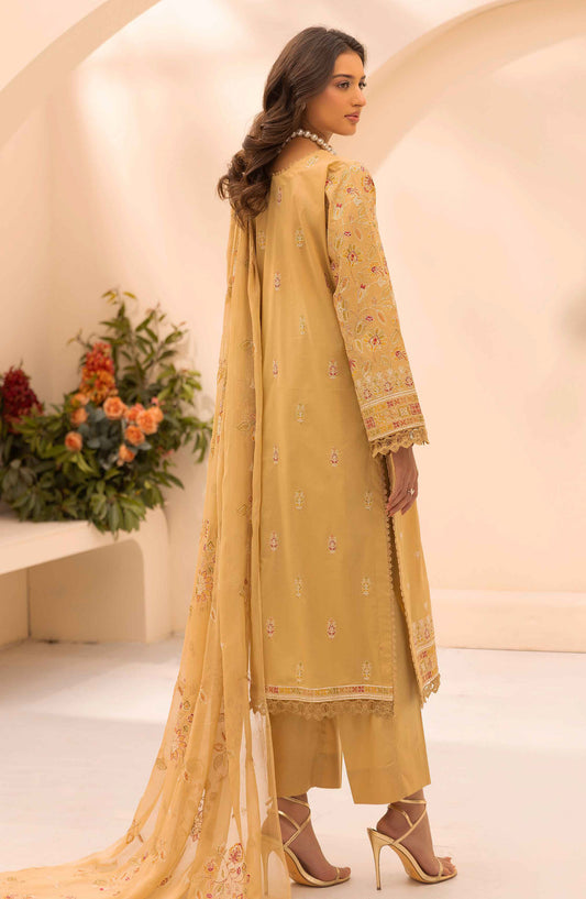 Elegance Khoobsurat by Al Karim Embroidered Lawn Unstitched 3 Piece Suit - KE-107 - AK26EGN - Yellow - Summer Collection