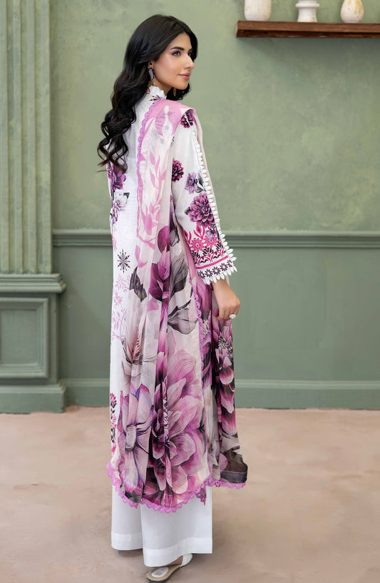 Elowen by Johra Embroidered Lawn Unstitched 3 Piece Suit - JS-634 - JH26ELW - White - Summer Collection