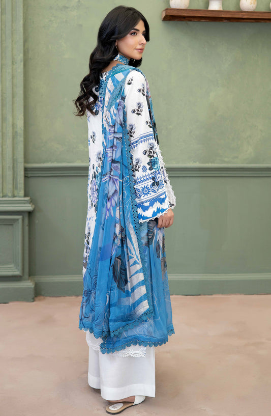 Elowen by Johra Embroidered Lawn Unstitched 3 Piece Suit - JS-631 - JH26ELW - White - Summer Collection