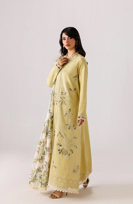 Emaan Adeel Beyond Basics Embroidered Lawn Stitched 3 Piece Suit - MODISH - ED26BNB - Yellow - Festive Collection