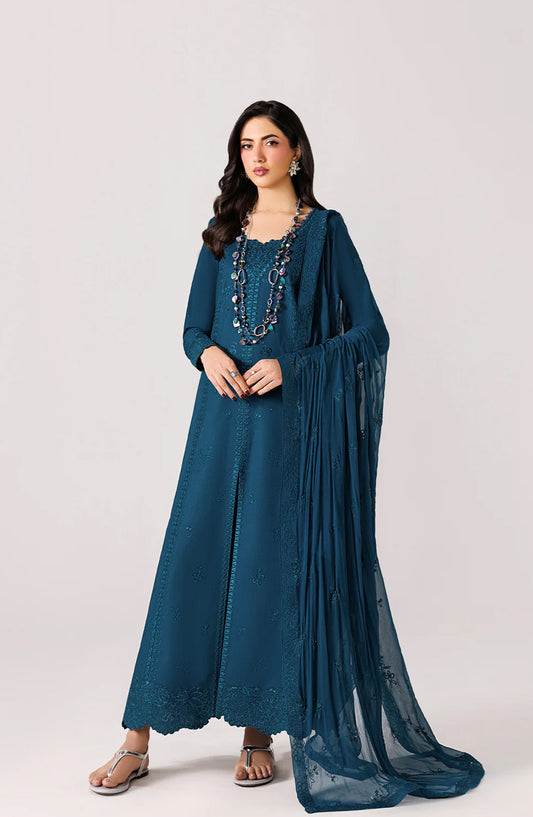 Emaan Adeel Beyond Basics Embroidered Lawn Stitched 3 Piece Suit - SERENE - ED26BNB - Teal - Festive Collection