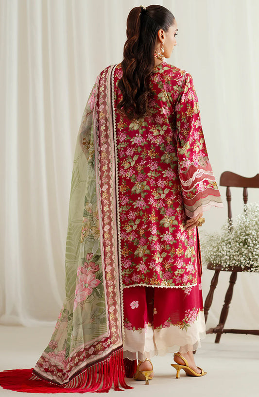 Eres Bonita by Bin Ilyas Embroidered Viscose Unstitched 3 Piece Suit - 1107-B - BL25BN - Red - Winter Collection
