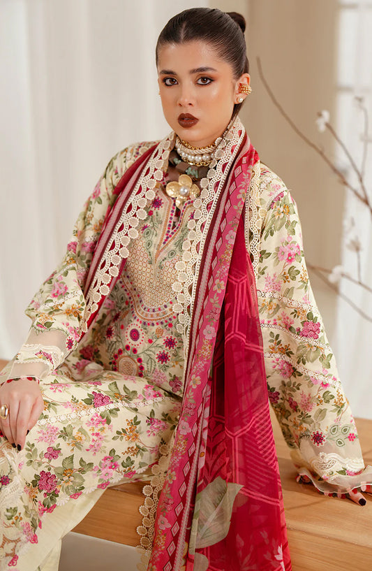 Eres Bonita by Bin Ilyas Embroidered Viscose Unstitched 3 Piece Suit - 1107-A - BL25BN - Multi - Winter Collection