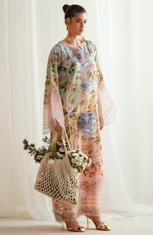 Eres Bonita by Bin Ilyas Embroidered Viscose Unstitched 3 Piece Suit - 1105-A - BL25BN - Pink - Winter Collection