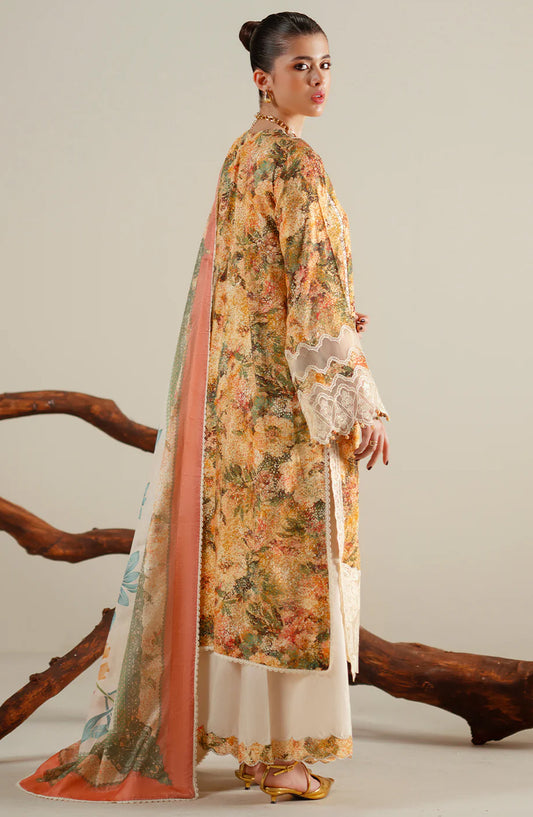 Eres Bonita by Bin Ilyas Embroidered Viscose Unstitched 3 Piece Suit - 1104-A - BL25BN - Yellow - Winter Collection