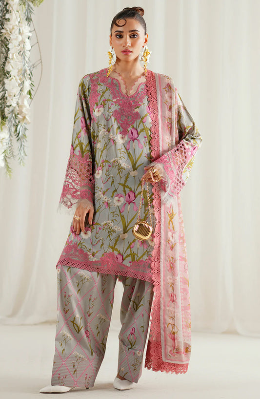 Eres Bonita by Bin Ilyas Embroidered Viscose Unstitched 3 Piece Suit - 1103-B - BL25BN - Blue - Winter Collection