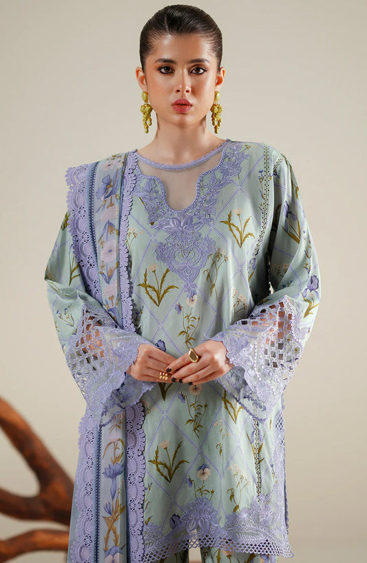 Eres Bonita by Bin Ilyas Embroidered Viscose Unstitched 3 Piece Suit - 1103-A - BL25BN - Blue - Winter Collection