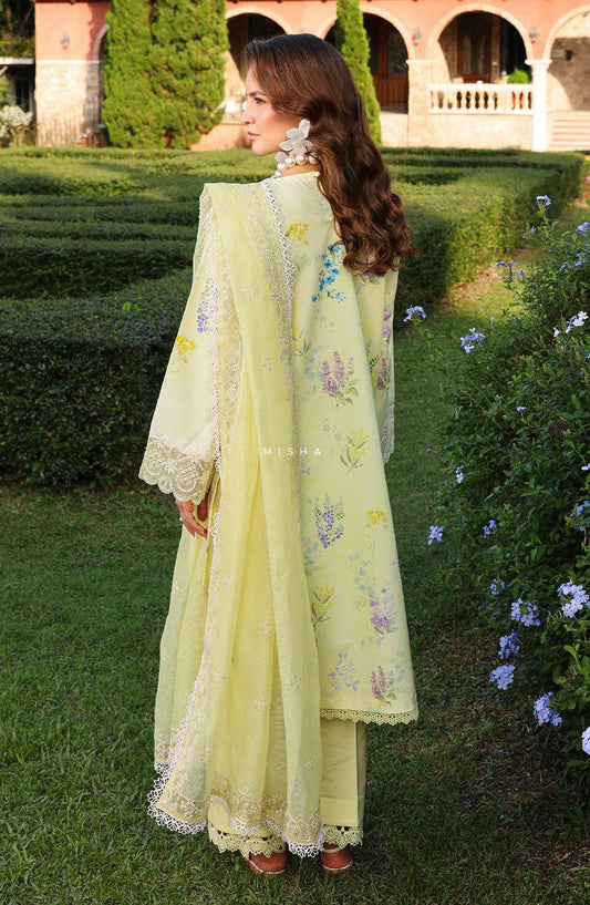 Florence by Rang Rasiya Embroidered Lawn Unstitched 3 Piece Suit - MISHA - RR26FL - Yellow - Summer Collection
