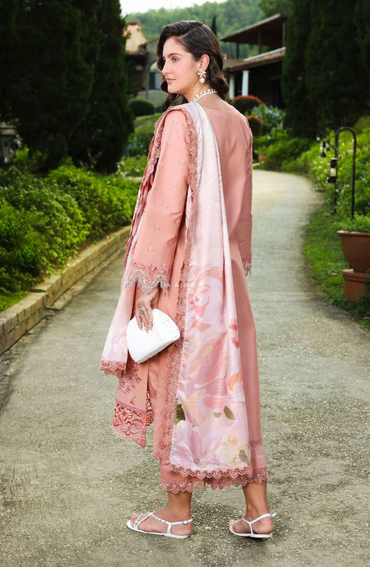 Florence by Rang Rasiya Embroidered Lawn Unstitched 3 Piece Suit - AALEN - RR26FL - Pink - Summer Collection