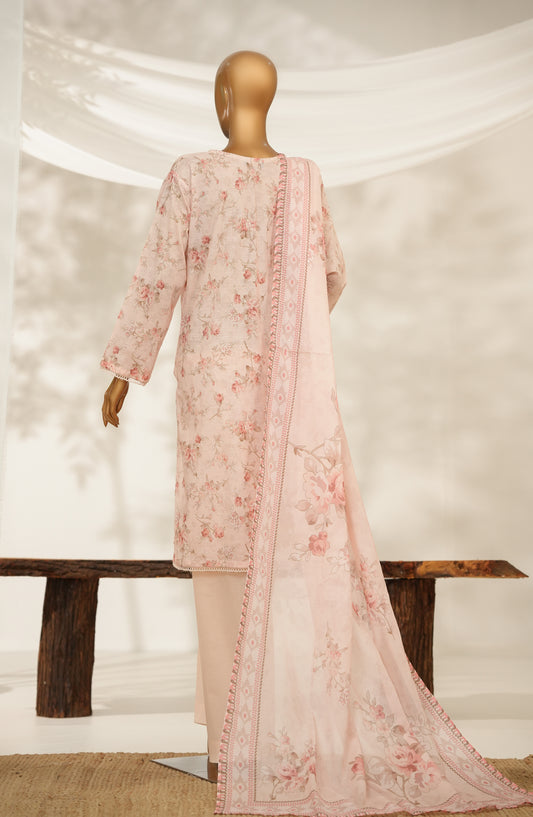 Florenza by Amna Khadija Printed Lawn Stitched 3 Piece Suit - AKF-05 - AM25FLZ - Pink - Summer Collection