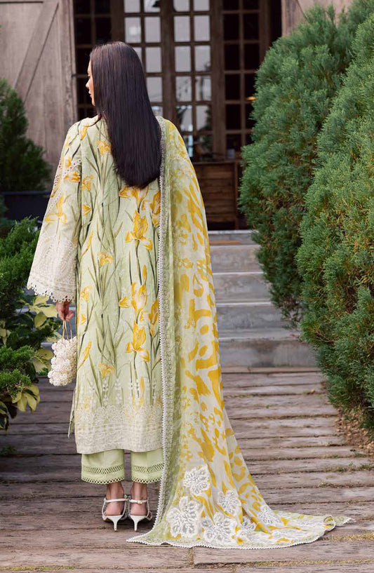 Gardenia by Nureh Embroidered Lawn Unstitched 3 Piece Suit - NSG-212 - NL26GR - Green - Summer Collection