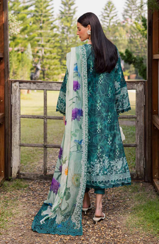 Gardenia by Nureh Embroidered Lawn Unstitched 3 Piece Suit - NSG-210 - NL26GR - Green - Summer Collection