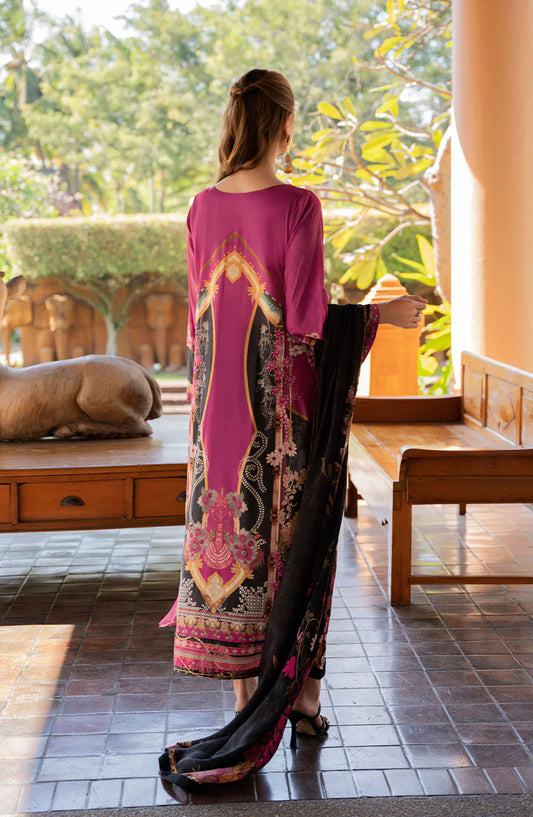 Ghazal by Ramsha Embroidered Lawn Unstitched 3 Piece Suit - G-311 - RM25GHZ3 - Red - Summer Collection