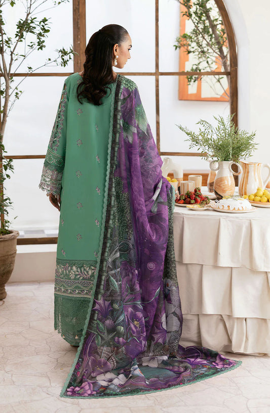 Ghazal by Ramsha Embroidered Lawn Unstitched 3 Piece Suit - G-404 - RM25GHZ4 - Blue - Summer Collection