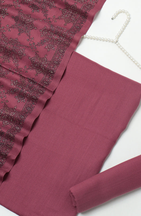 Gulposh by Amna Khadija Pashmina Unstitched 3 Piece Suit - D-09 - AM26GPM - Pink - Winter Collection