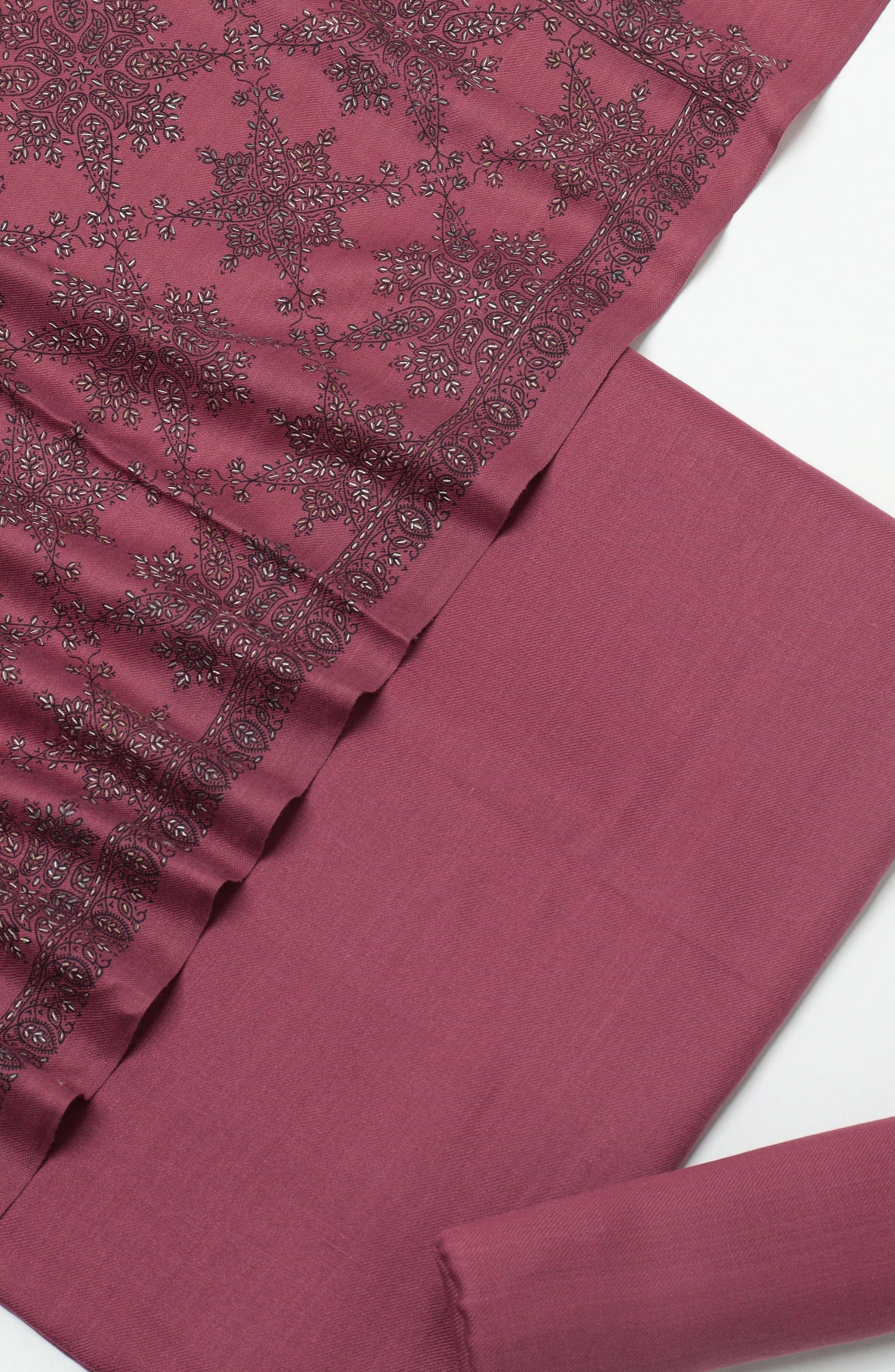 Gulposh by Amna Khadija Pashmina Unstitched 3 Piece Suit - D-09 - AM26GPM - Pink - Winter Collection