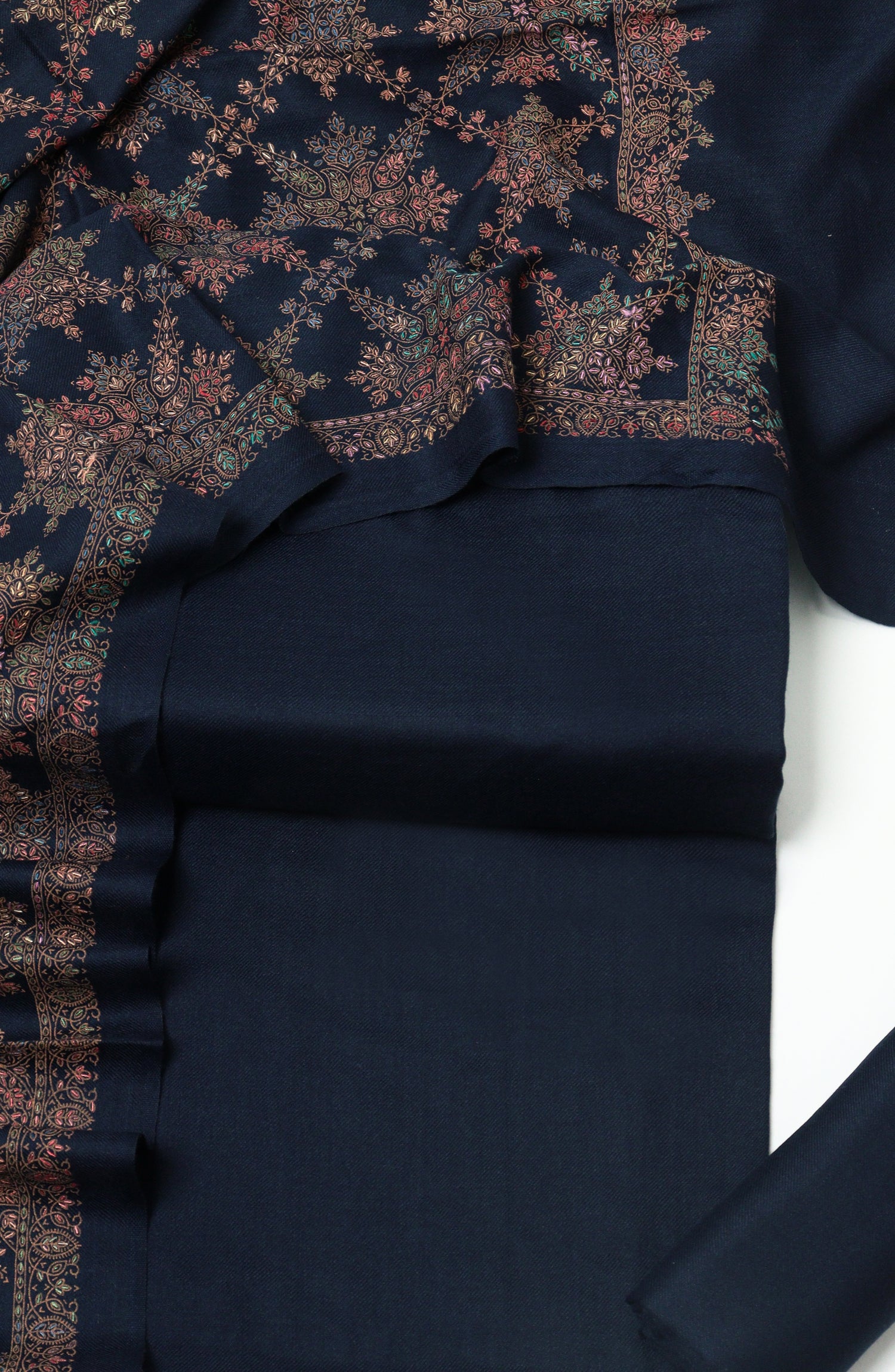Gulposh by Amna Khadija Pashmina Unstitched 3 Piece Suit - D-10 - AM26GPM - Blue - Winter Collection