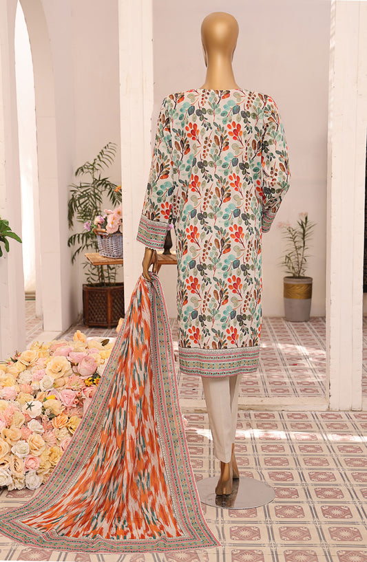 Asasa by HZ Textile Digital Printed and Embroidered Lawn Unstitched 3 Piece Suit - HZ25ASL2 - AEL-301 - Blue - Lawn Collection