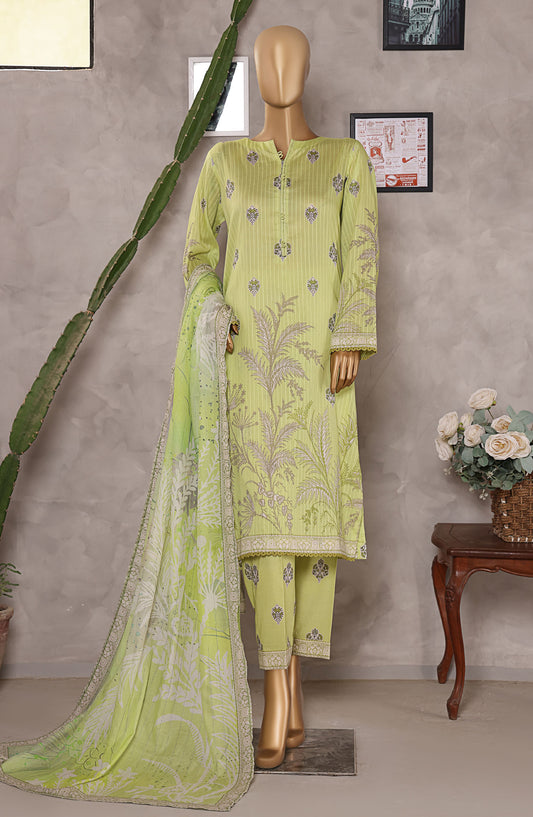Nayab by HZ Textile Digital Printed Lawn Unstitched 3 Piece Suit - HZ25NYB2 - NPD-06 - Lemon - Summer Collection