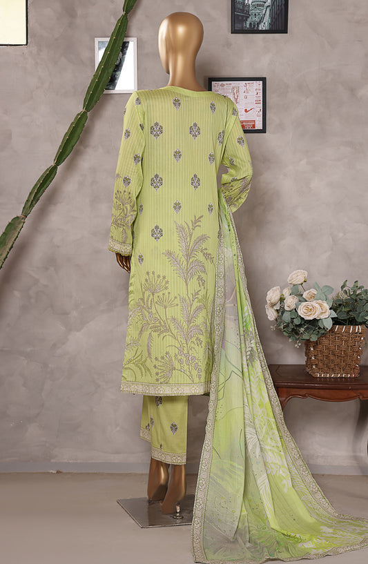 Nayab by HZ Textile Digital Printed Lawn Unstitched 3 Piece Suit - HZ25NYB2 - NPD-06 - Lemon - Summer Collection