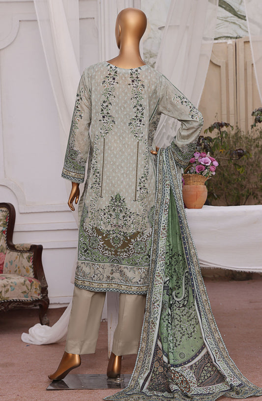 HZ Textile Magic Digital Printed Lawn Unstitched 3 Piece Suit - MPC-588 - HZ25MGP - Grey - Summer Collection