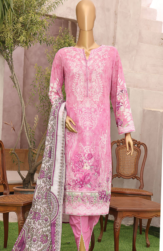 HZ Textile Magic Digital Printed Lawn Unstitched 3 Piece Suit - MPC-567 - HZ25MGP - Pink - Summer Collection