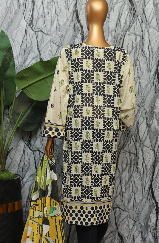 HZ Textile Magic Printed Lawn Unstitched 3 Piece Suit - MPC-581 - HZ25MGPV3 - Black - Summer Collection