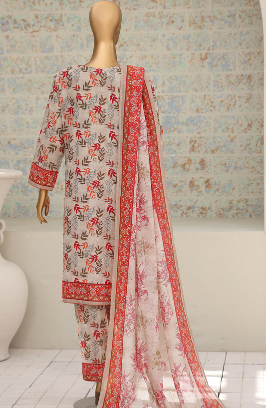 HZ Textile Printed Lawn Unstitched 3 Piece Suit - D-07 - HZ26NTD - Multi - Summer Collection