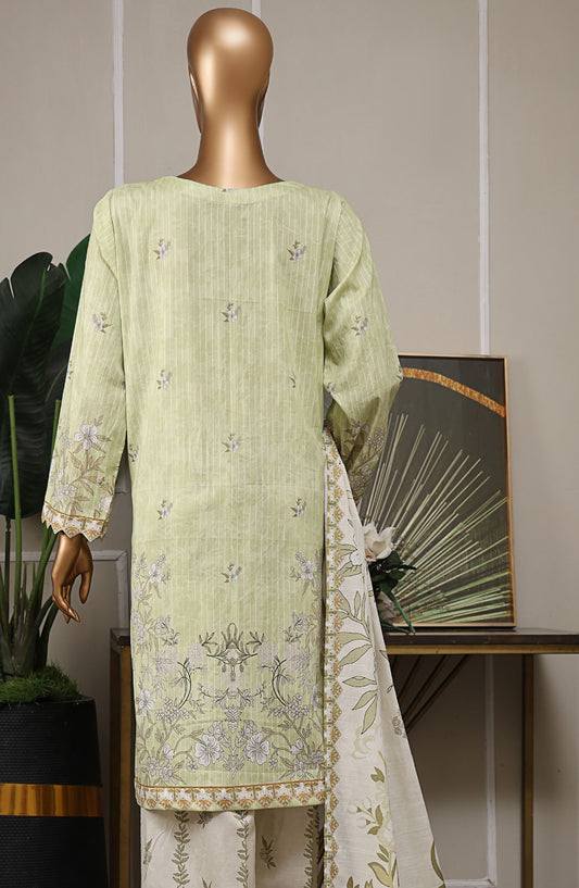 Nayab by HZ Textile Embroidered Lawn Unstitched 3 Piece Suit - NPE-ART-01 - HZ25NYBV3 - Green - Summer Collection