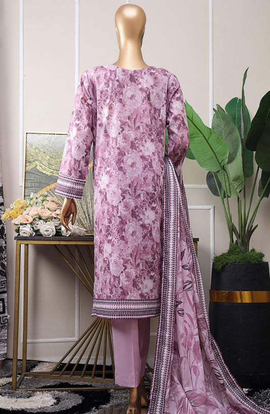 HZ Textile Chikankari Lawn Unstitched 3 Piece Suit - PCP-535 - HZ25PCPUL - Purple - Summer Collection