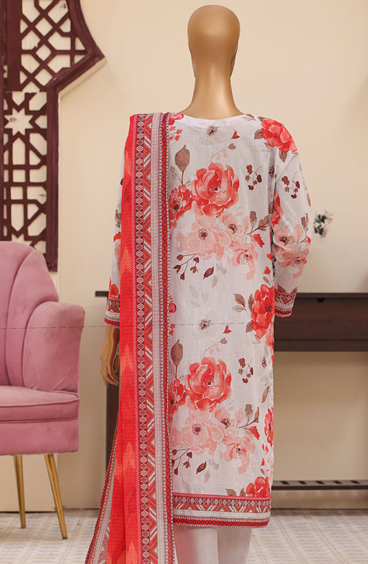 Mehak by HZ Textile Embroidered Lawn Unstitched 3 Piece Suit - MEC-503 - HZ25MehakV2 - White - Summer Collection
