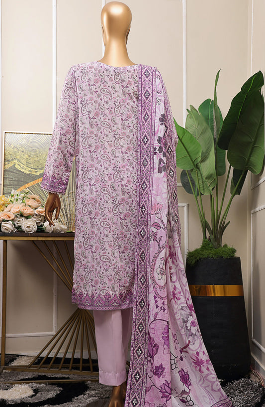 HZ Textile Chikankari Lawn Unstitched 3 Piece Suit - PCP-536 - HZ25PCPUL - Purple - Summer Collection