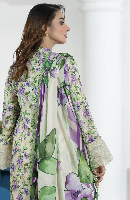 Hayat by Johra Embroidered Lawn Unstitched 3 Piece Suit - JS-54 - JH26HYT - Green - Summer Collection
