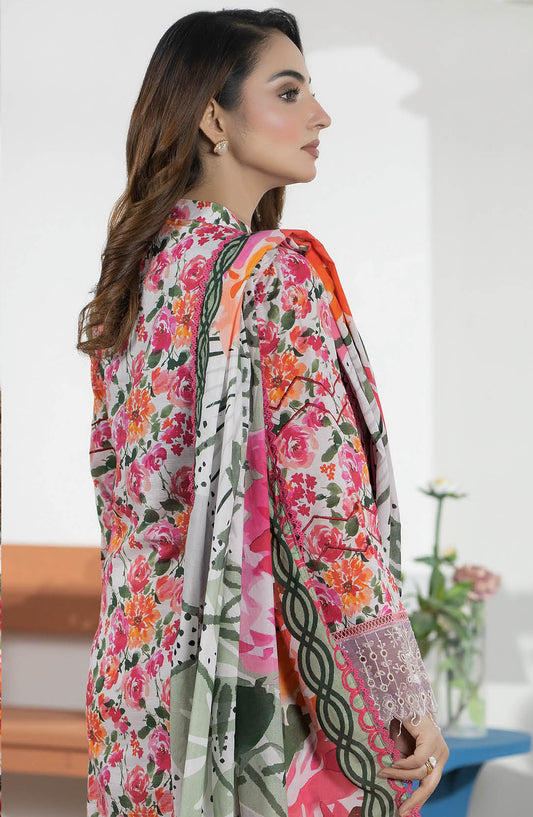 Hayat by Johra Embroidered Lawn Unstitched 3 Piece Suit - JS-51 - JH26HYT - Pink - Summer Collection