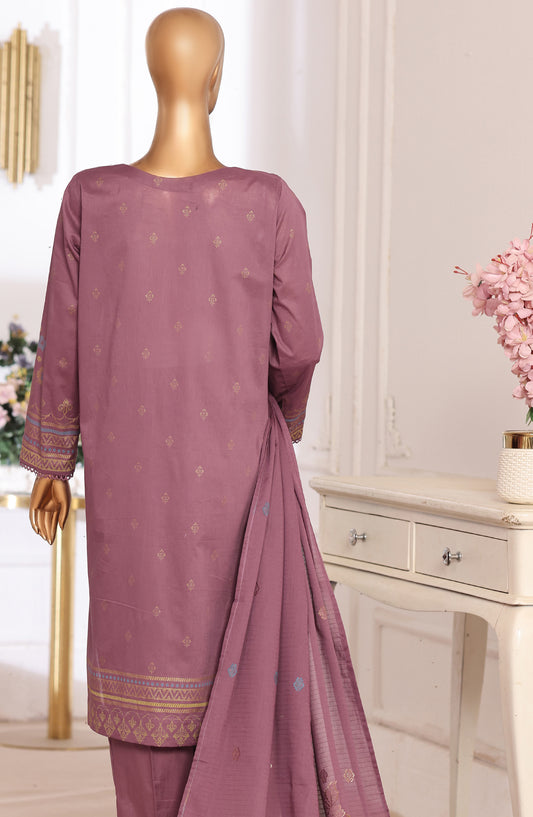 HZ Textile Embroidered Lawn Unstitched 3 Piece Suit - D-03 - HZ26XVS - Pink - Summer Collection