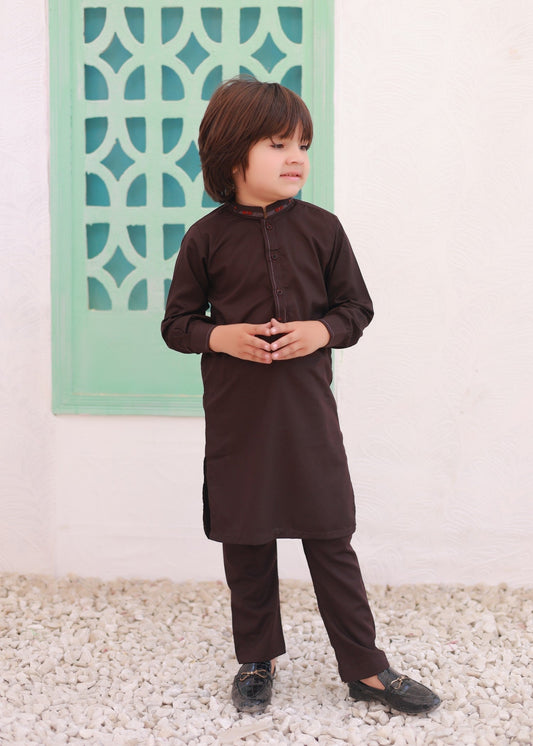 Dark Elm Brown Kurta Trouser KT 70