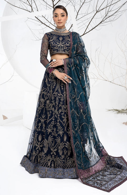 La Celeste Luxury Formals by Zarif ZLC 01 BLUEBERRY