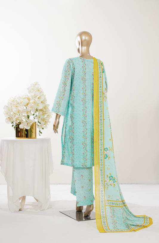 Imagination Printkari by Amna Khadija Embroidered Lawn Stitched 3 Piece Suit - AKIP-01 - AM26GINA - Green - Summer Collection