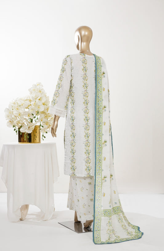 Imagination Printkari by Amna Khadija Embroidered Lawn Stitched 3 Piece Suit - AKIP-03 - AM26GINA - Green - Summer Collection