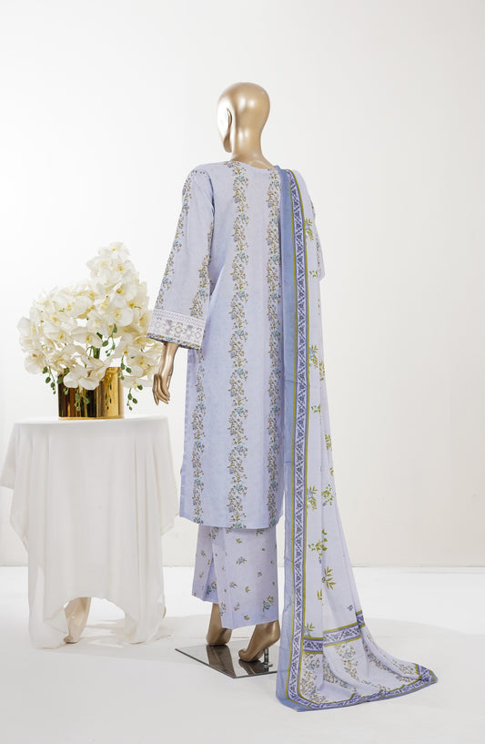 Imagination Printkari by Amna Khadija Embroidered Lawn Stitched 3 Piece Suit - AKIP-04 - AM26GINA - Blue - Summer Collection